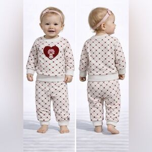 Strawberry Shortcake Crean Pink Infant Girls 2-PieceTop Pants Set 3 Months NEW